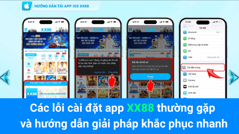 Các lỗi cài đặt app XX88 thường gặp và hướng dẫn giải pháp khắc phục nhanh