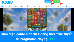 Giao diện game slot Nữ Hoàng Inca trực tuyến từ Pragmatic Play tại XX88